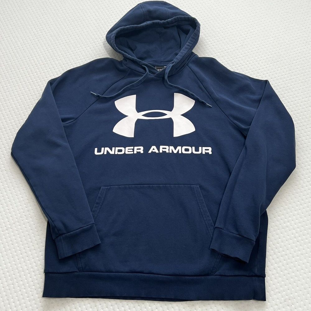 Under Armour Hoodie Rival Fleece Logo Academy Blue (408) Men's Size L